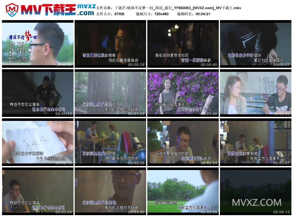 丁晓芒-情深不过梦一回_国语_流行_YF800063